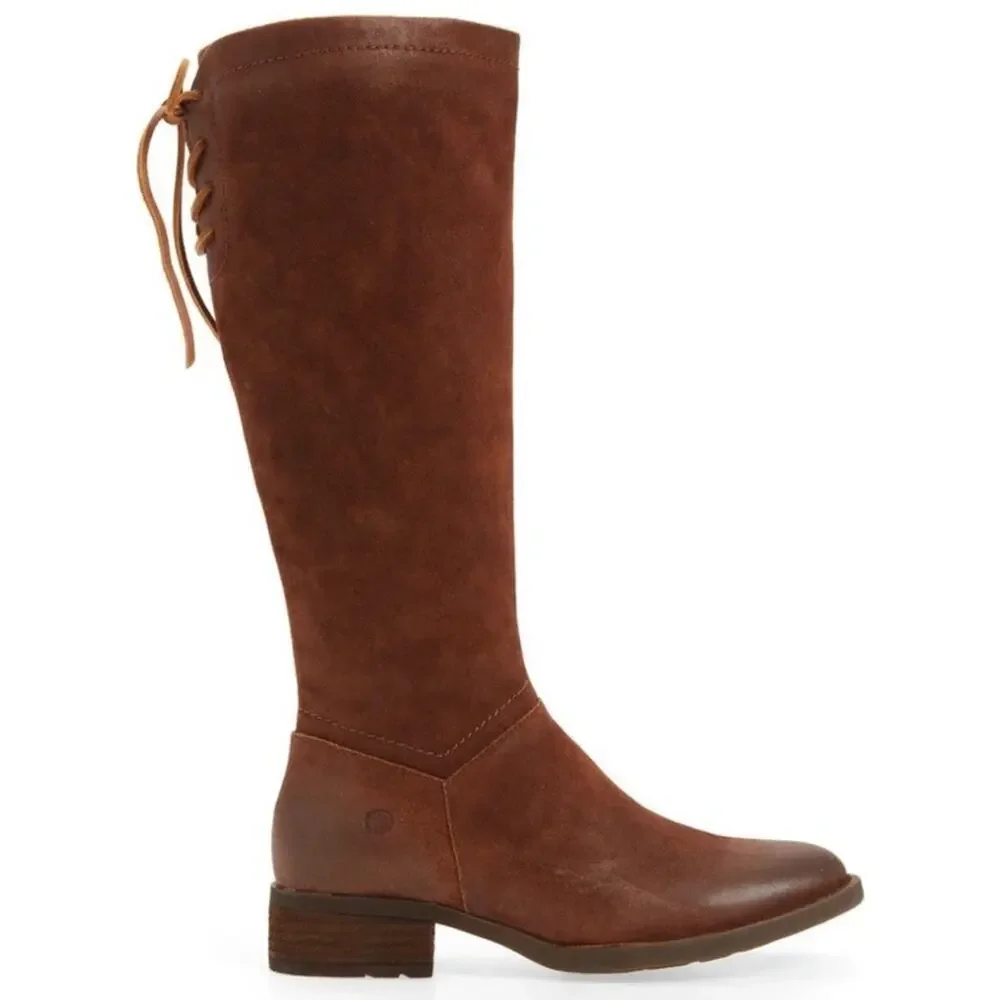 Born Hayden Knee High Boot Size 7.5 Wide Calf New
